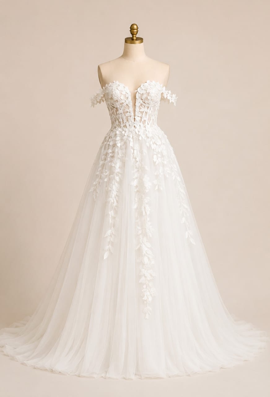 Sleeveless Wedding Dress