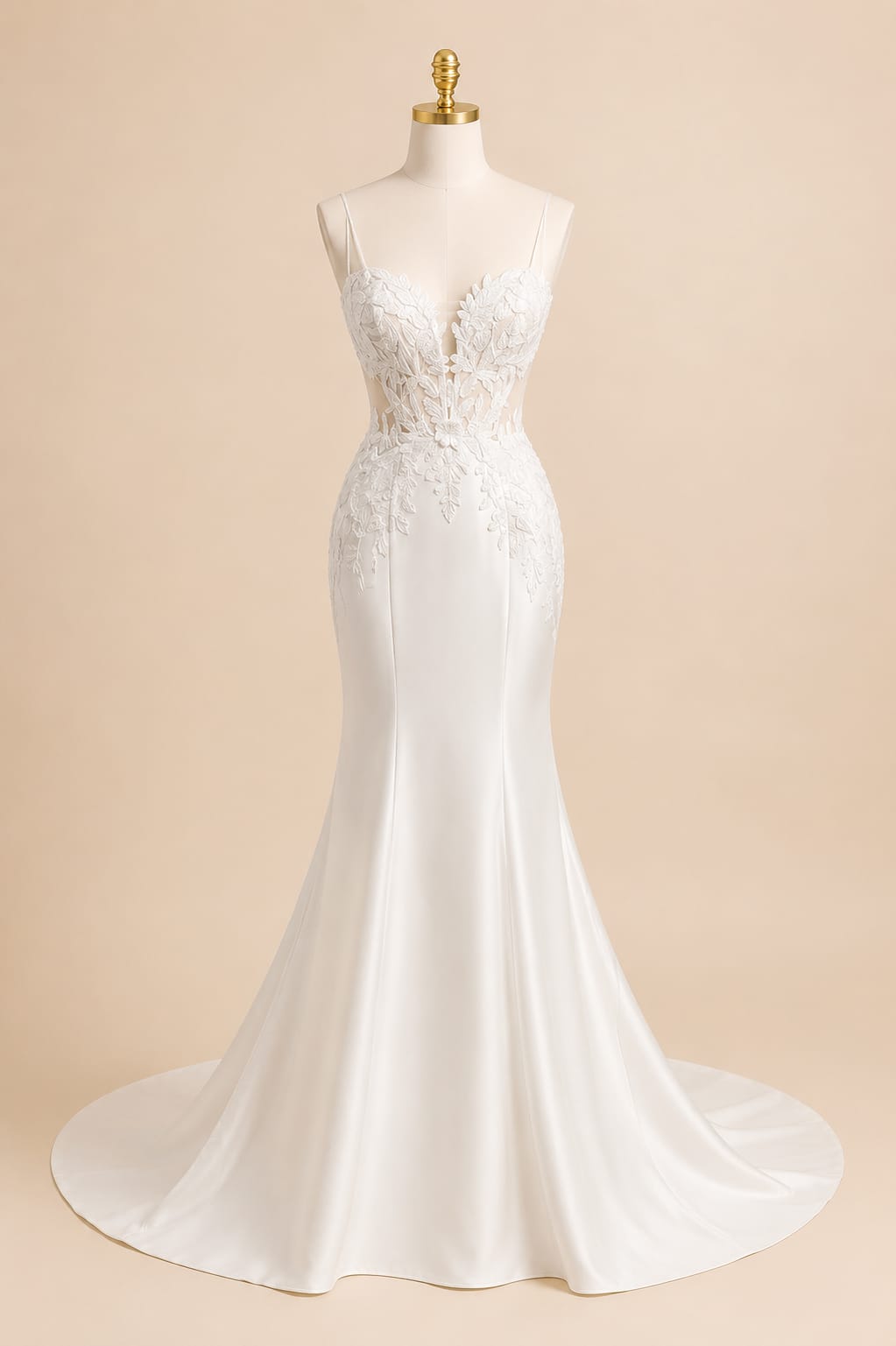 Floral Lace Wedding Dress