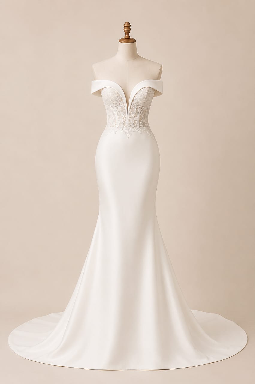 Satin Bridal Gown