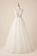 Floral Embroidery Wedding Dress