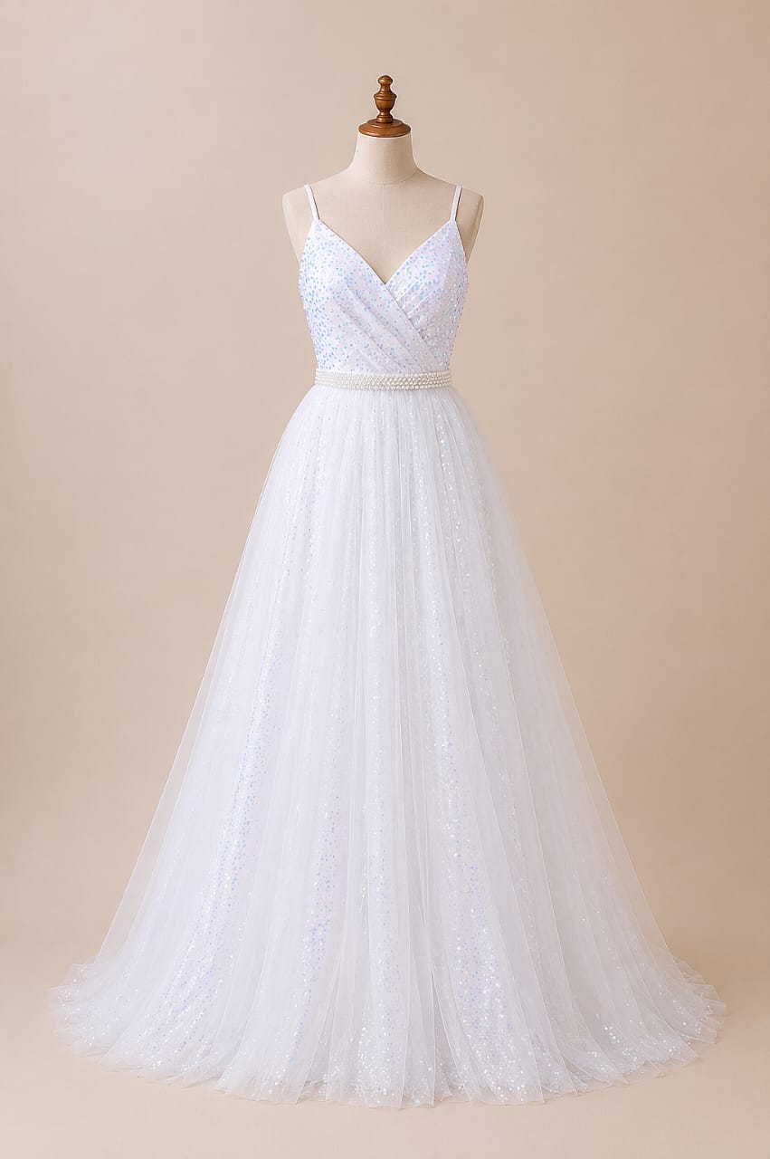 Shiny Wedding Dress