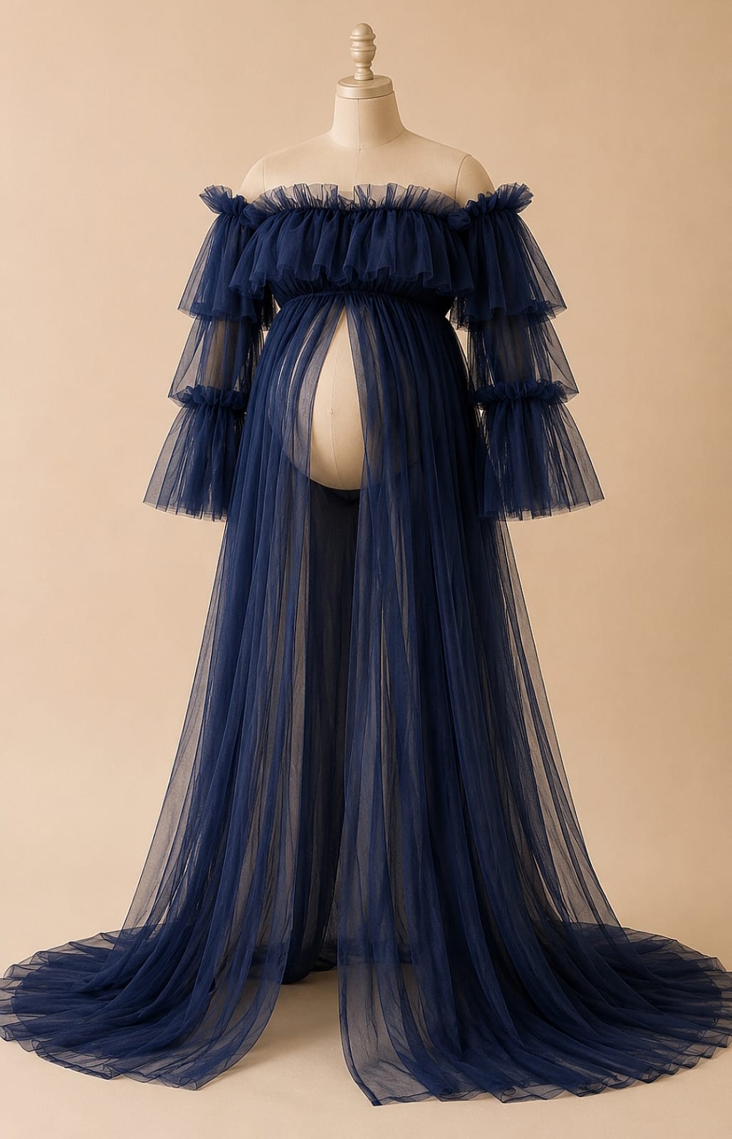 Mesh Maternity Dress