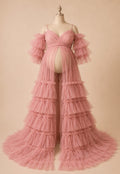 Off-Shoulder Maternity Gown