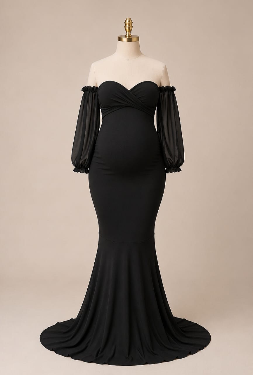 Mesh Puff Dress,