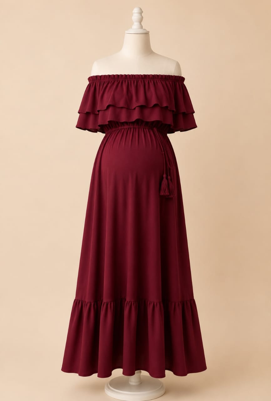 Maternity Ruffle Dress