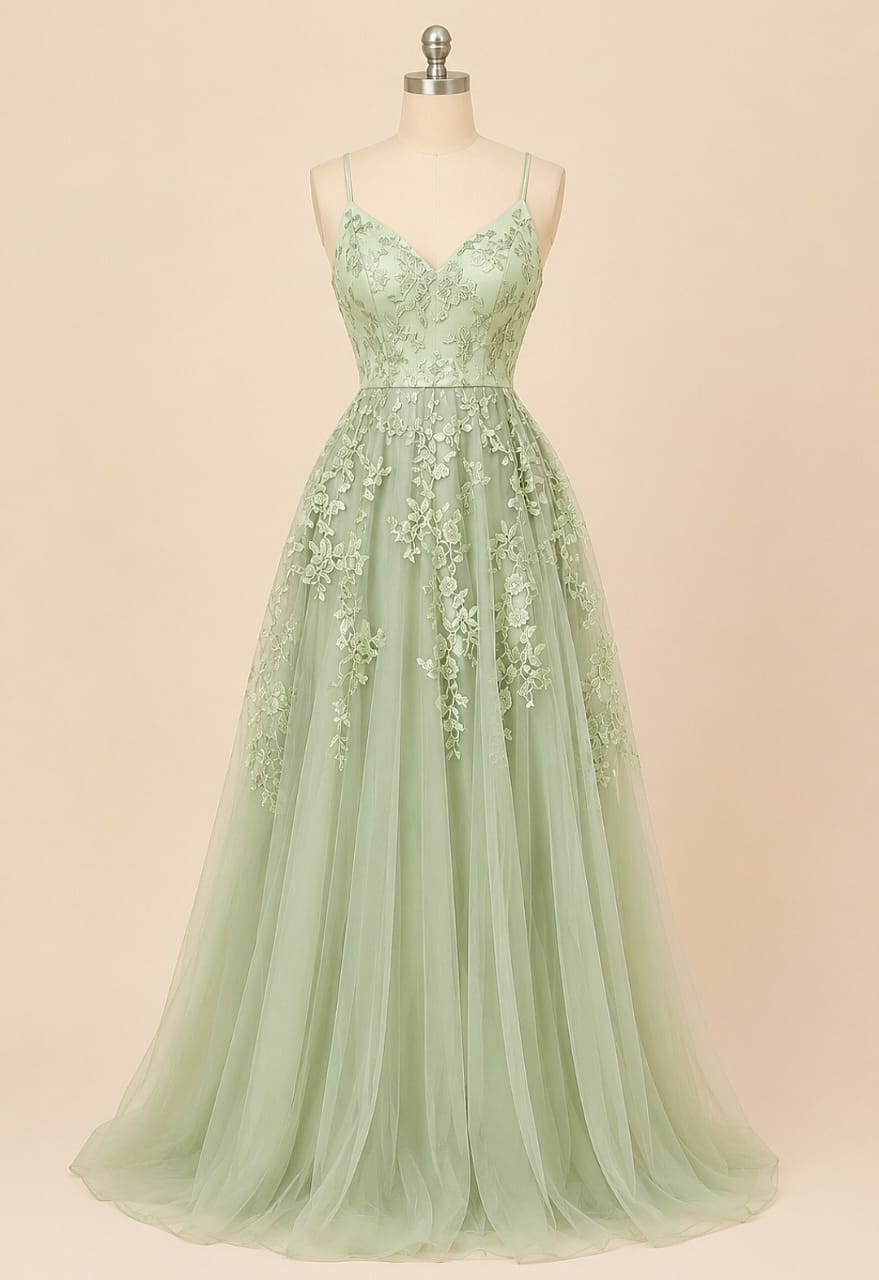 Elegant Sage Dresss