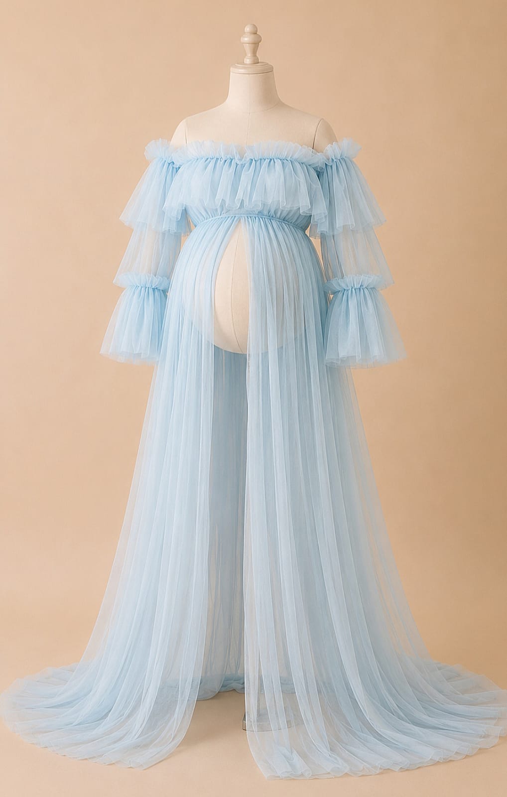 Mesh Maternity Dress