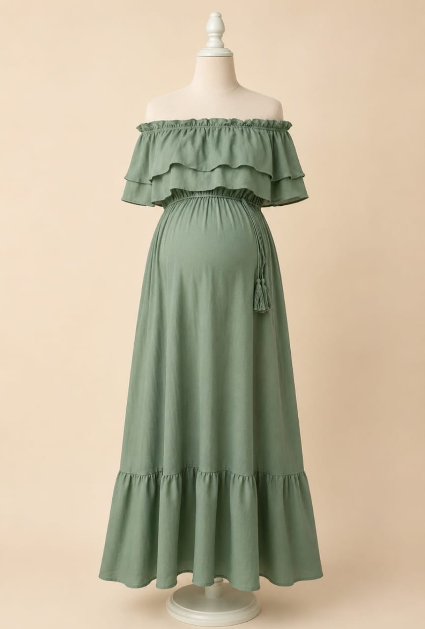 Maternity Ruffle Dress
