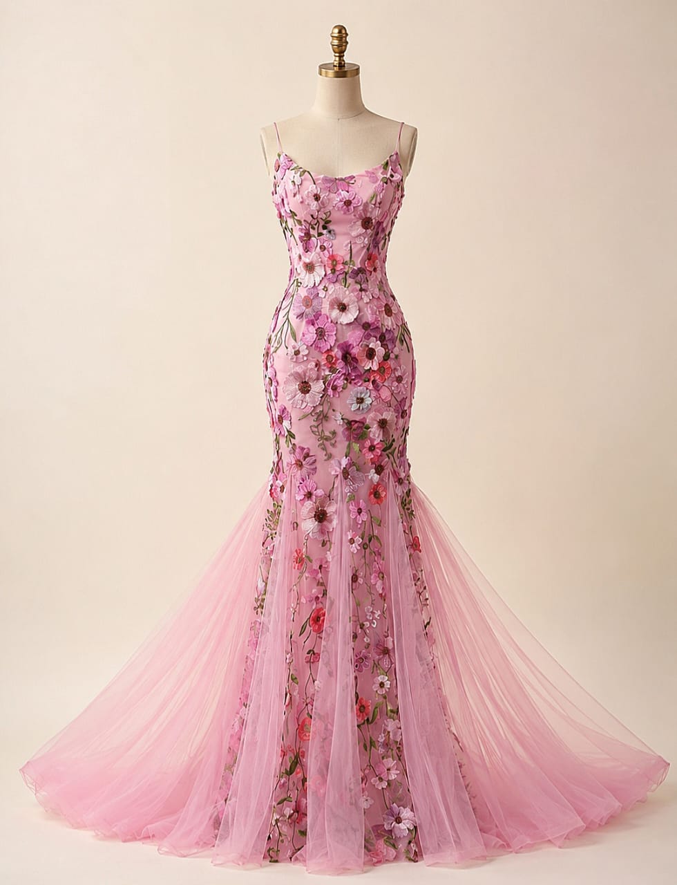 Floral Mesh Dress